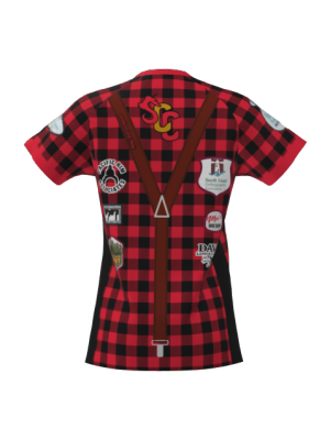 Podiumwear Women's Silver Short Sleeve MTB Jersey - NEW FABRIC 2025!