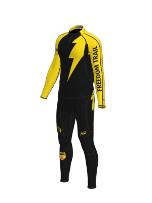 Podiumwear Men's Gold Two-Piece Race Suit