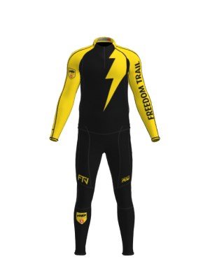 Podiumwear Men's Gold Two-Piece Race Suit