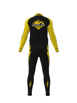 Podiumwear Men's Gold Two-Piece Race Suit