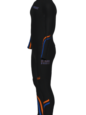 Podiumwear Men's Gold Two-Piece Race Suit