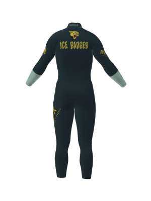 Podiumwear Nordic Child's Two-Piece Race Suit (Nordic Skiing) Back View