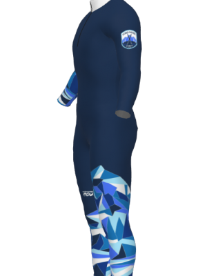 Podiumwear Nordic Child's Two-Piece Race Suit (Nordic Skiing) Side View