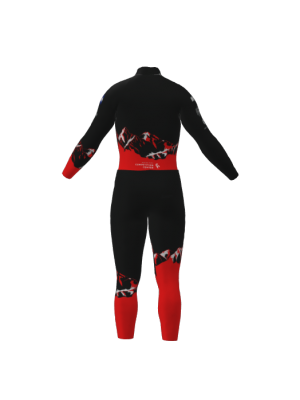 Podiumwear Nordic Child's Two-Piece Race Suit (Nordic Skiing) Back View
