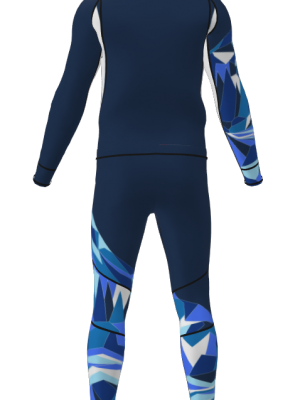 Podiumwear Men's Gold Two-Piece Race Suit