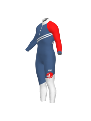 Podiumwear Nordic Child's Two-Piece Race Suit (Nordic Skiing) Side View