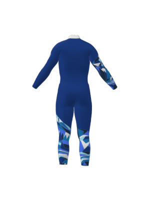 Podiumwear Nordic Child's Two-Piece Race Suit (Nordic Skiing) Back View