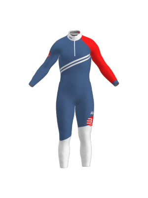 Podiumwear Nordic Child's Two-Piece Race Suit (Nordic Skiing) Front View