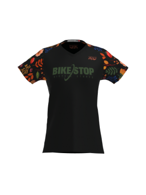 Podiumwear Women's Silver Short Sleeve MTB Jersey - NEW FABRIC 2025!