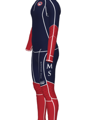 Podiumwear Men's Gold Two-Piece Race Suit