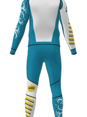 Podiumwear Men's Gold Two-Piece Race Suit