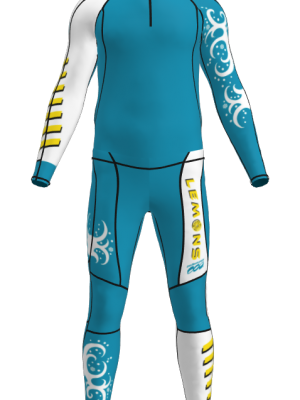 Podiumwear Men's Gold Two-Piece Race Suit