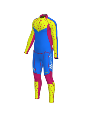 Podiumwear Men's Gold Two-Piece Race Suit