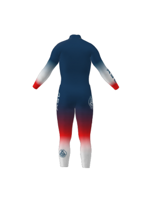 Podiumwear Nordic Child's Two-Piece Race Suit (Nordic Skiing) Back View