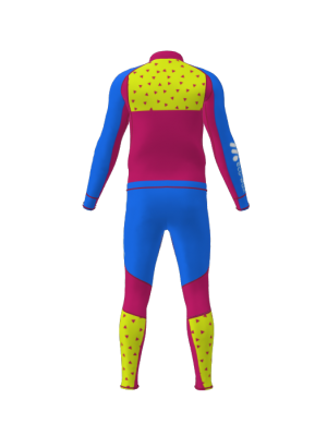 Podiumwear Men's Gold Two-Piece Race Suit