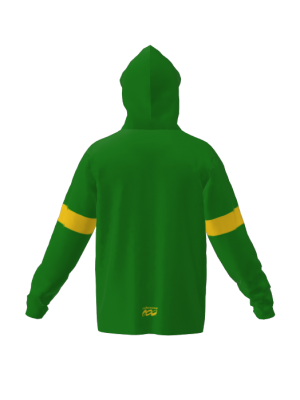 Podiumwear Unisex Slim-Fit Hoodie (Soccer) Back View