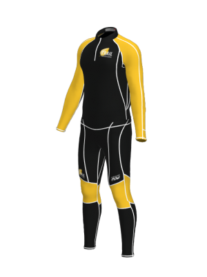 Podiumwear Men's Gold Two-Piece Race Suit