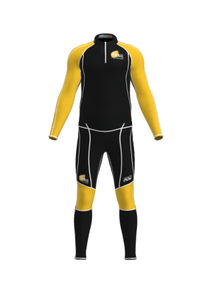 Podiumwear Men's Gold Two-Piece Race Suit
