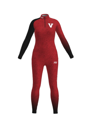 Podiumwear Women's Silver Two-Piece Race Suit