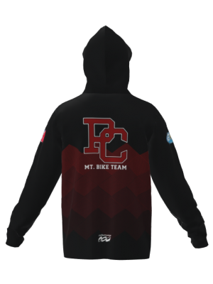 Podiumwear Unisex Slim-Fit Hoodie (Soccer) Back View