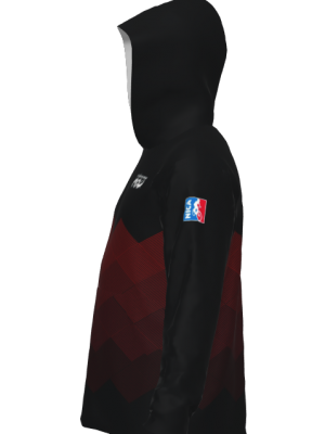 Podiumwear Unisex Slim-Fit Hoodie (Soccer) Side View