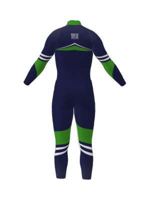 Podiumwear Nordic Child's Two-Piece Race Suit (Nordic Skiing) Back View