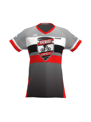 Podiumwear Women's Silver Short Sleeve MTB Jersey - NEW FABRIC 2025!