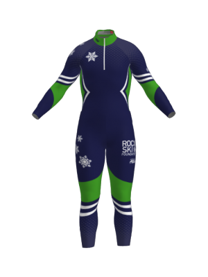 Podiumwear Nordic Child's Two-Piece Race Suit (Nordic Skiing) Front View