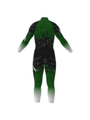 Podiumwear Nordic Child's Two-Piece Race Suit (Nordic Skiing) Back View