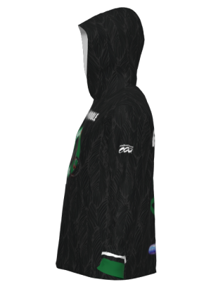 Podiumwear Unisex Slim-Fit Hoodie (Soccer) Side View