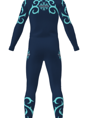 Podiumwear Unisex Silver Two-Piece Race Suit