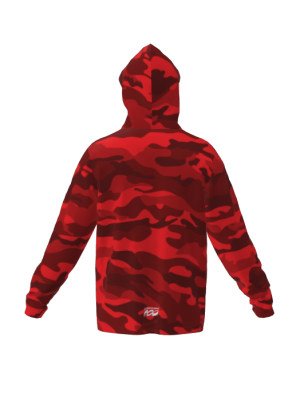 Podiumwear Unisex Slim-Fit Hoodie (Soccer) Back View