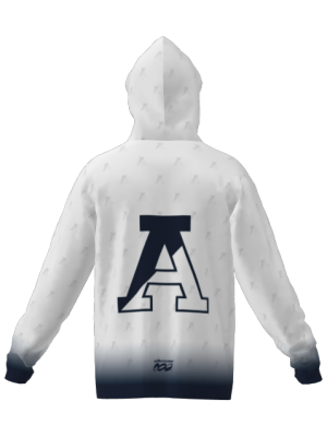 Podiumwear Unisex Slim-Fit Hoodie (Soccer) Back View