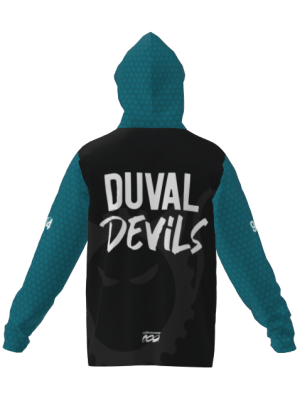 Podiumwear Unisex Slim-Fit Hoodie (Soccer) Back View