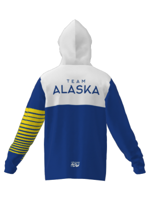 Podiumwear Unisex Slim-Fit Hoodie (Soccer) Back View