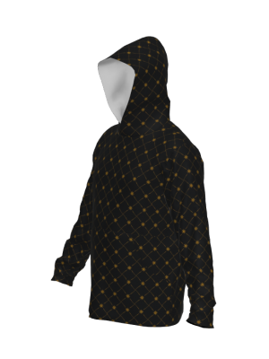 Podiumwear Unisex Slim-Fit Hoodie (Soccer) Side View