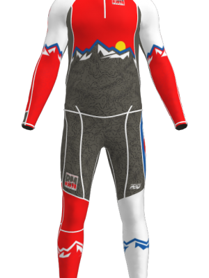 Podiumwear Men's Gold Two-Piece Race Suit