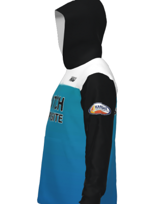 Podiumwear Unisex Slim-Fit Hoodie (Soccer) Side View
