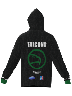 Podiumwear Unisex Slim-Fit Hoodie (Soccer) Back View