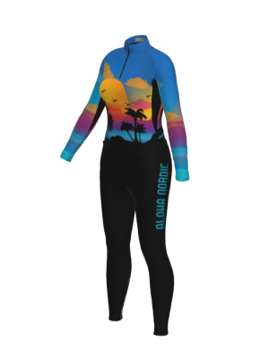 Podiumwear Women's Silver Two-Piece Race Suit