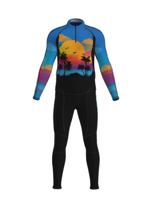 Podiumwear Men's Gold Two-Piece Race Suit
