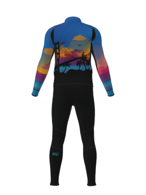 Podiumwear Men's Gold Two-Piece Race Suit