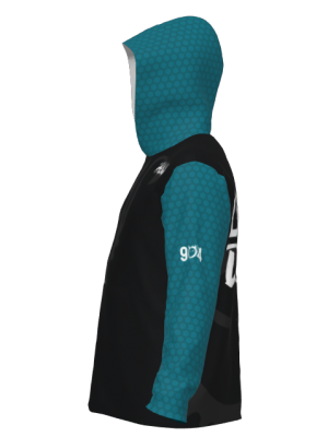 Podiumwear Unisex Slim-Fit Hoodie (Soccer) Side View