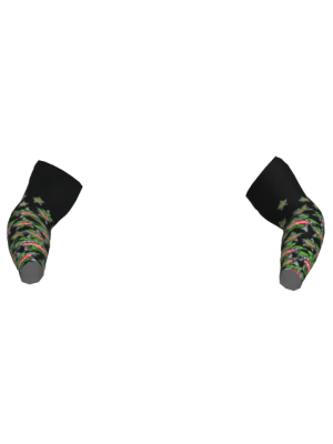 Podiumwear Dyed Black Armwarmers