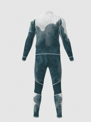 Podiumwear Men's Gold Two-Piece Race Suit