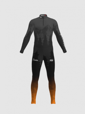 Podiumwear Unisex Silver Two-Piece Race Suit