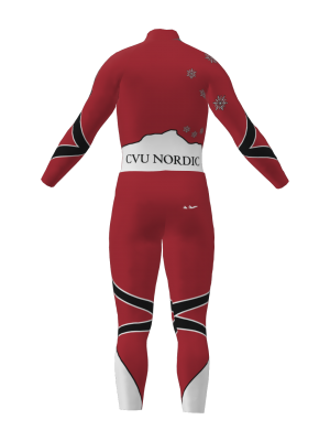 Podiumwear Nordic Child's Two-Piece Race Suit (Nordic Skiing) Back View
