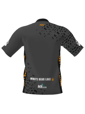Podiumwear Men's Silver Short Sleeve MTB Jersey - New Fabric 2025!
