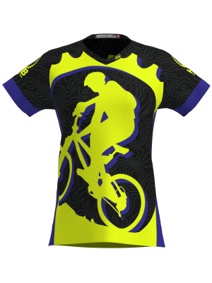 Podiumwear Women's Silver Short Sleeve MTB Jersey - NEW FABRIC 2025!