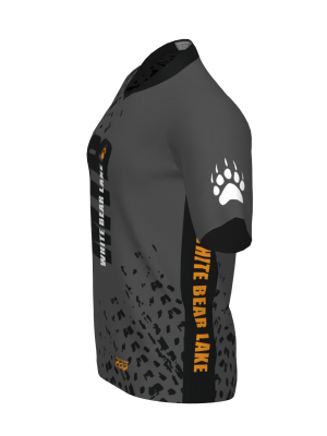 Podiumwear Men's Silver Short Sleeve MTB Jersey - New Fabric 2025!